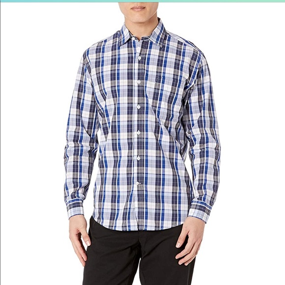 Men's Long-Sleeve Regular-fit Casual Poplin Shirt - Picture 2 of 5